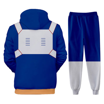 Anime My Hero Academia Todoroki Shoto Conjunto de pantalones Sudadera con Capucha Estampada Unisex.
